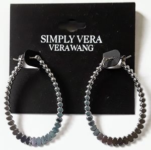 Simply Vera Vera Wang Silver Hoop Earrings